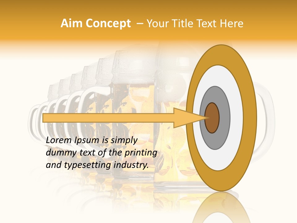 Drink Beverage Lager PowerPoint Template