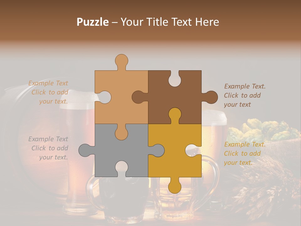 Beaker Barrel Lager PowerPoint Template