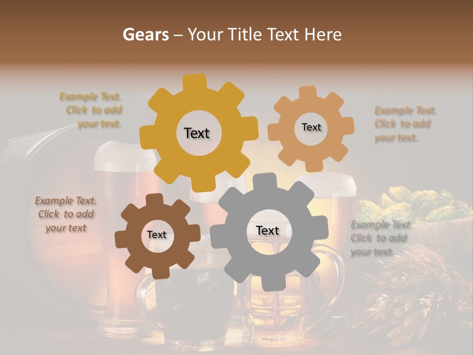 Beaker Barrel Lager PowerPoint Template