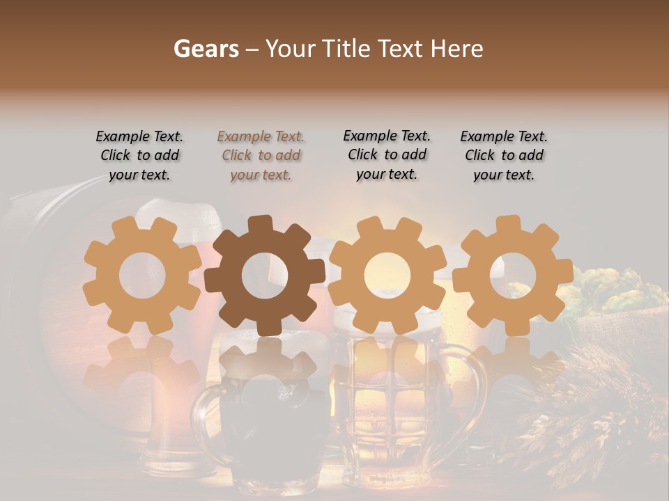 Beaker Barrel Lager PowerPoint Template