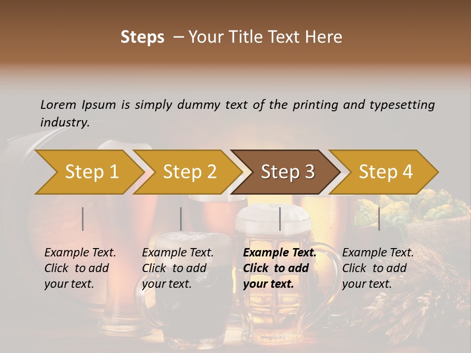 Beaker Barrel Lager PowerPoint Template