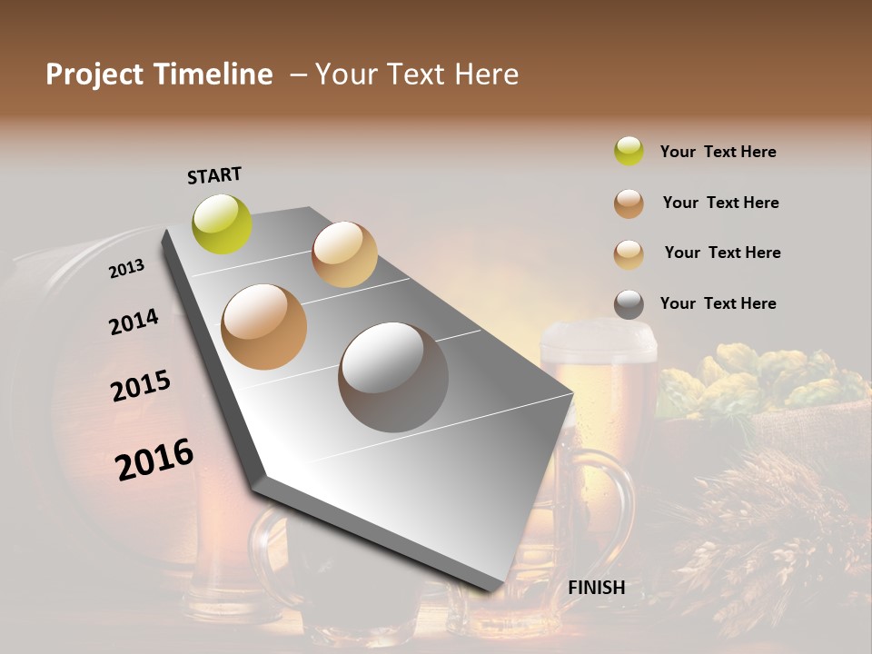 Beaker Barrel Lager PowerPoint Template