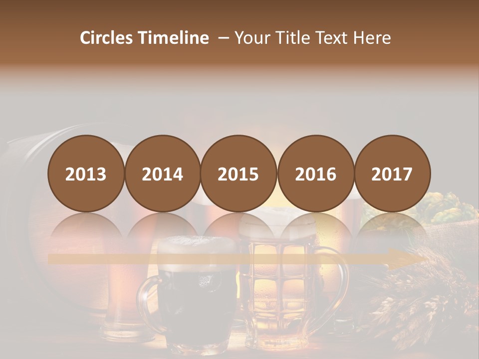 Beaker Barrel Lager PowerPoint Template