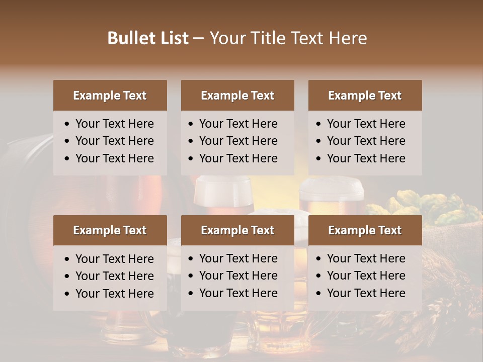 Beaker Barrel Lager PowerPoint Template