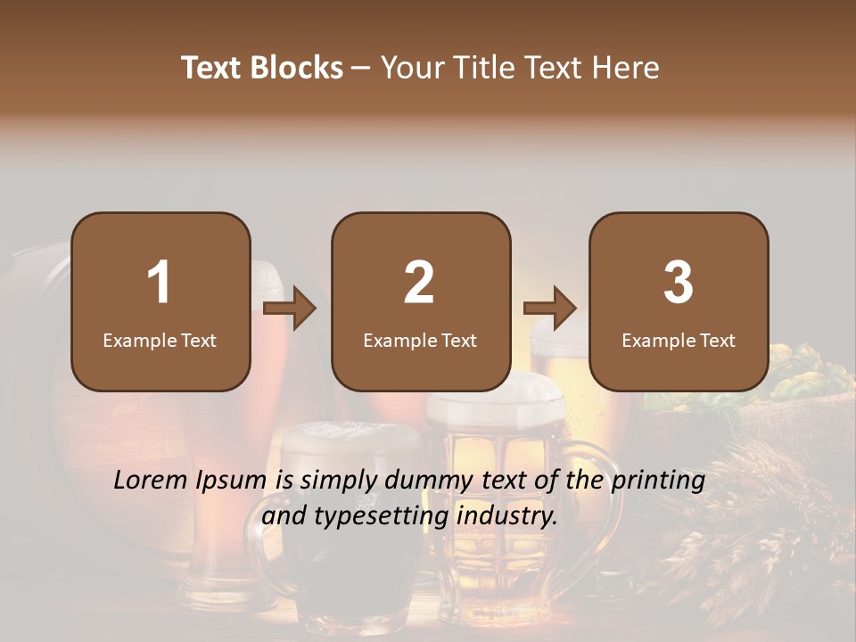 Beaker Barrel Lager PowerPoint Template
