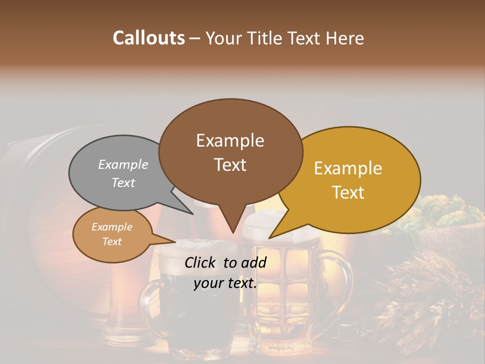 Beaker Barrel Lager PowerPoint Template