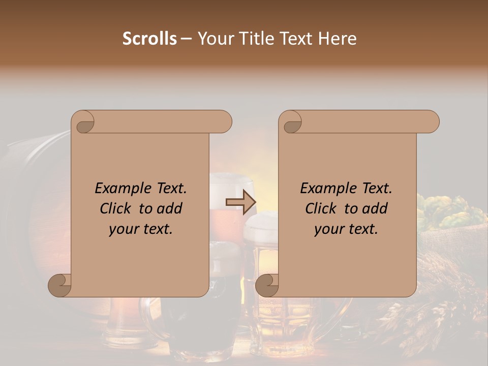 Beaker Barrel Lager PowerPoint Template