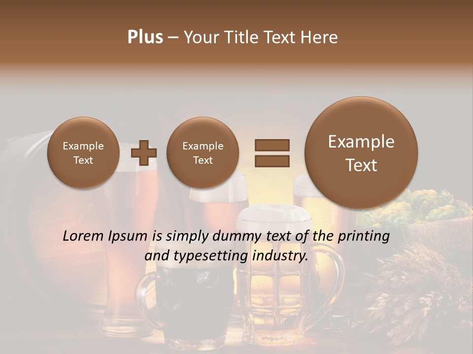 Beaker Barrel Lager PowerPoint Template