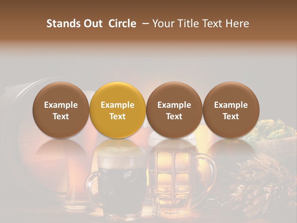 Beaker Barrel Lager PowerPoint Template