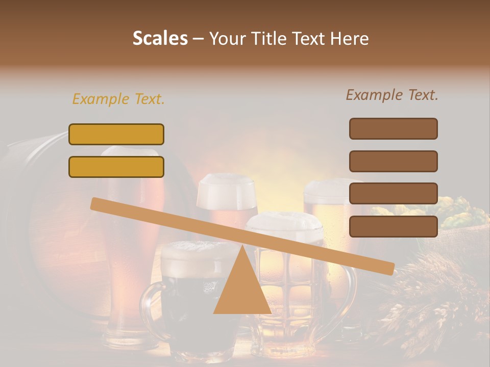Beaker Barrel Lager PowerPoint Template