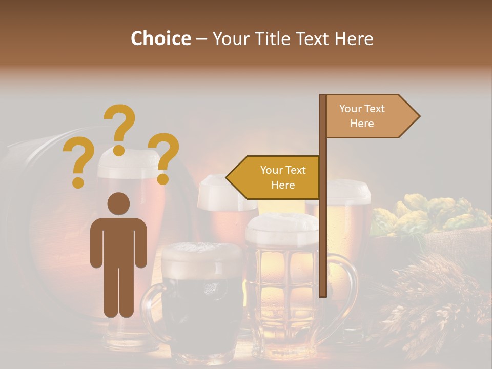 Beaker Barrel Lager PowerPoint Template