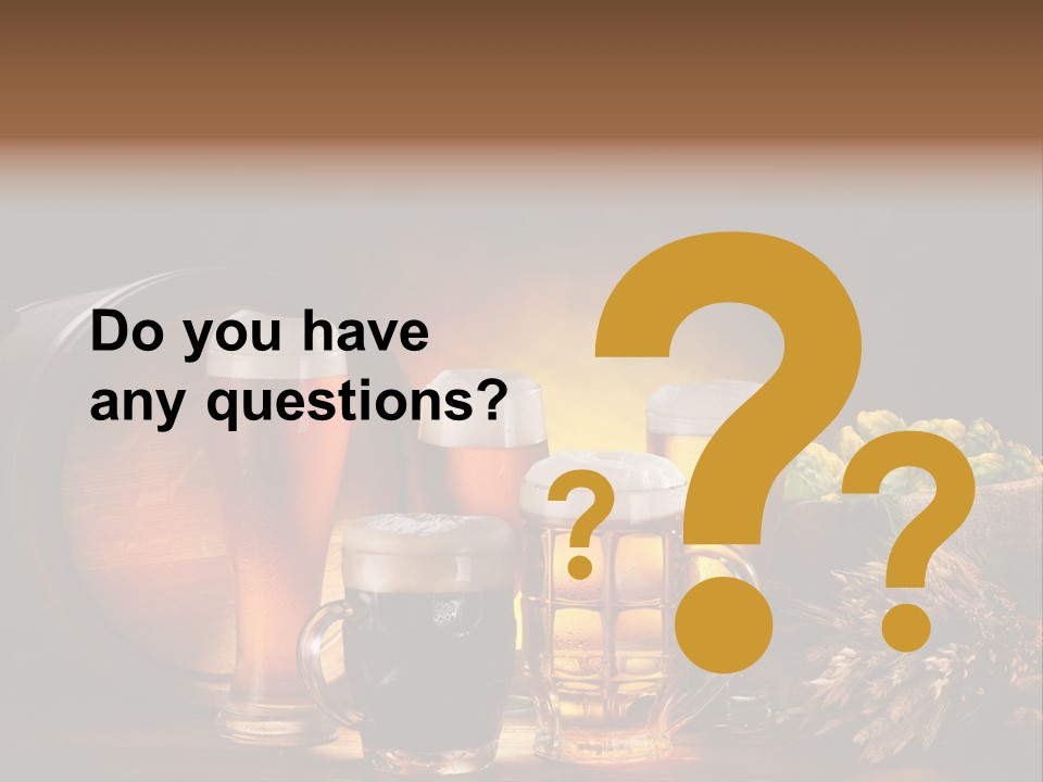 Beaker Barrel Lager PowerPoint Template