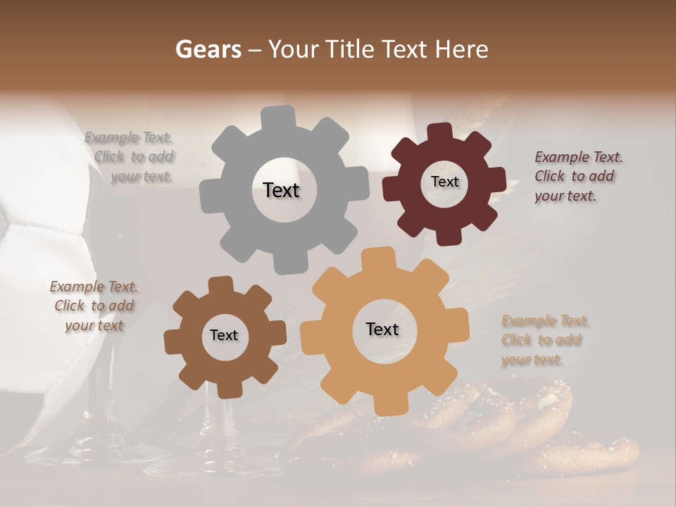 Beber Juego Snack PowerPoint Template