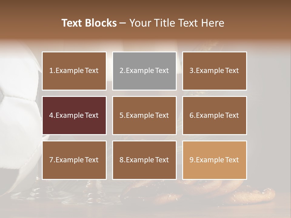 Beber Juego Snack PowerPoint Template