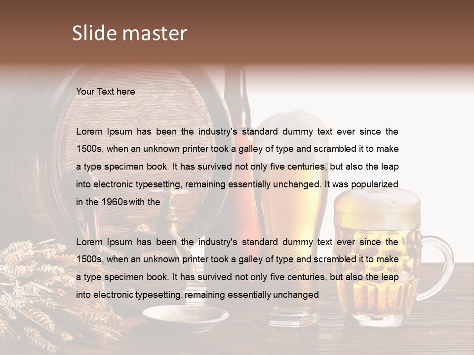 Tap Still Life Glass PowerPoint Template