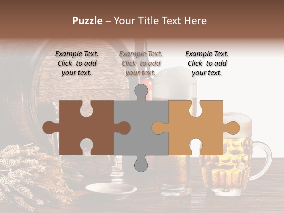 Tap Still Life Glass PowerPoint Template