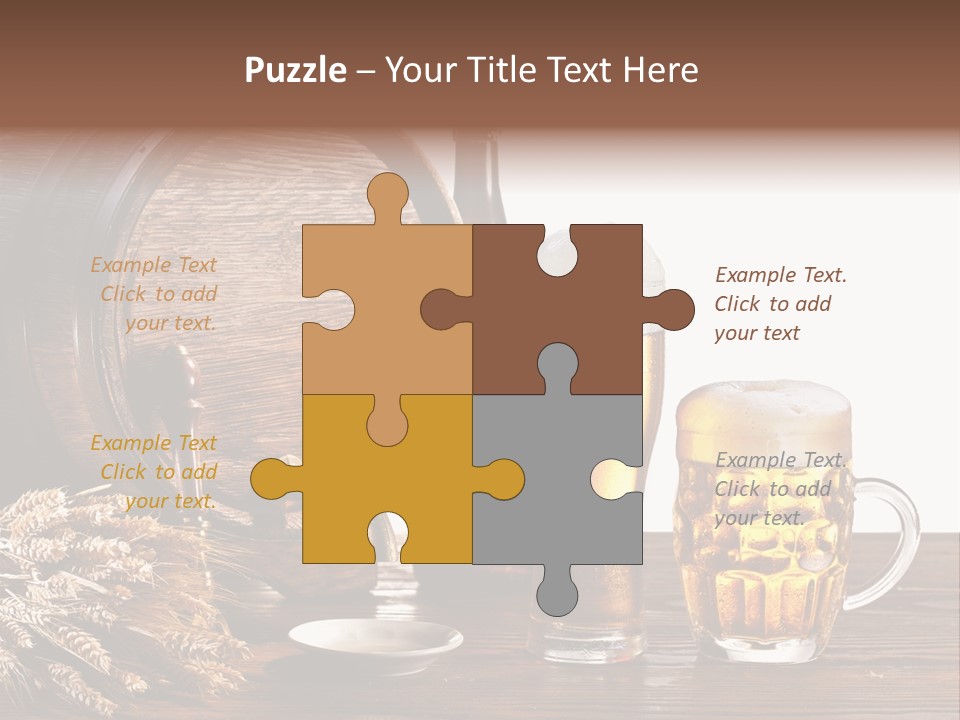 Tap Still Life Glass PowerPoint Template