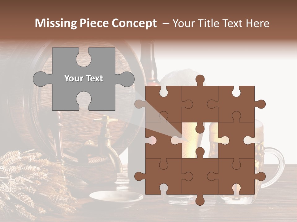 Tap Still Life Glass PowerPoint Template