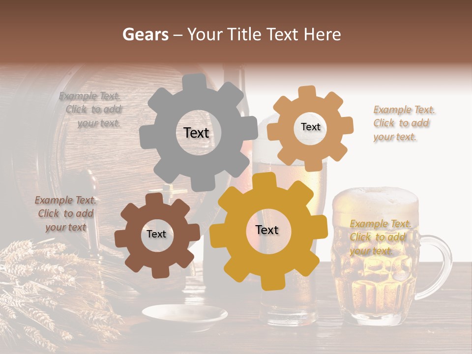 Tap Still Life Glass PowerPoint Template