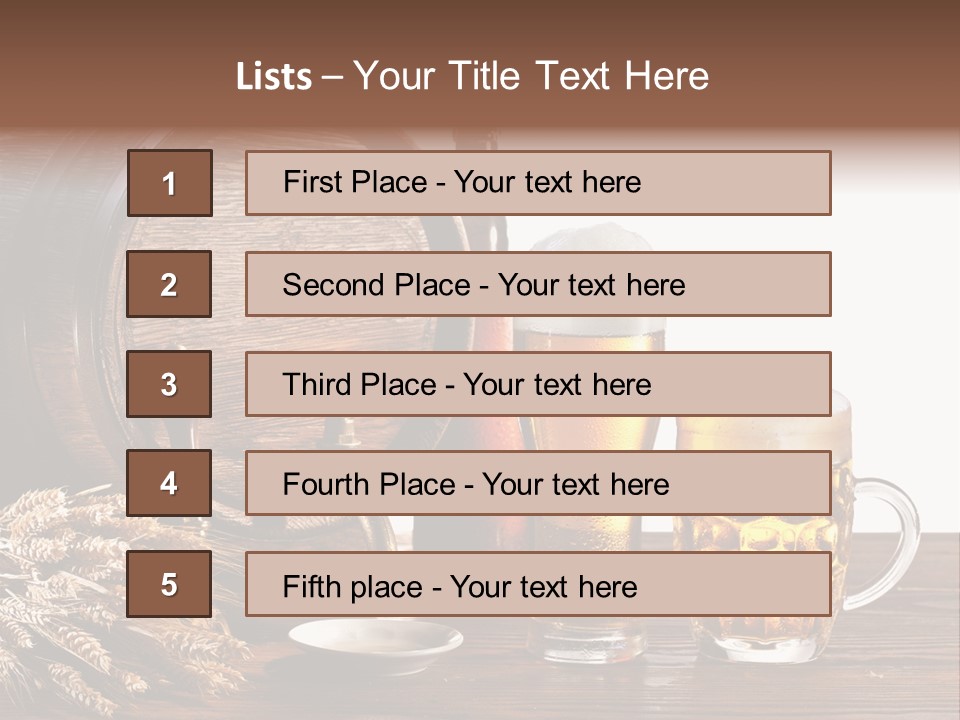 Tap Still Life Glass PowerPoint Template