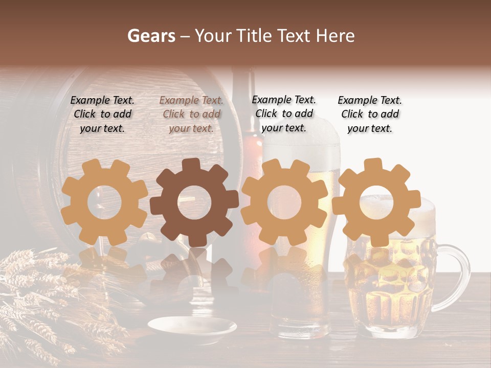 Tap Still Life Glass PowerPoint Template