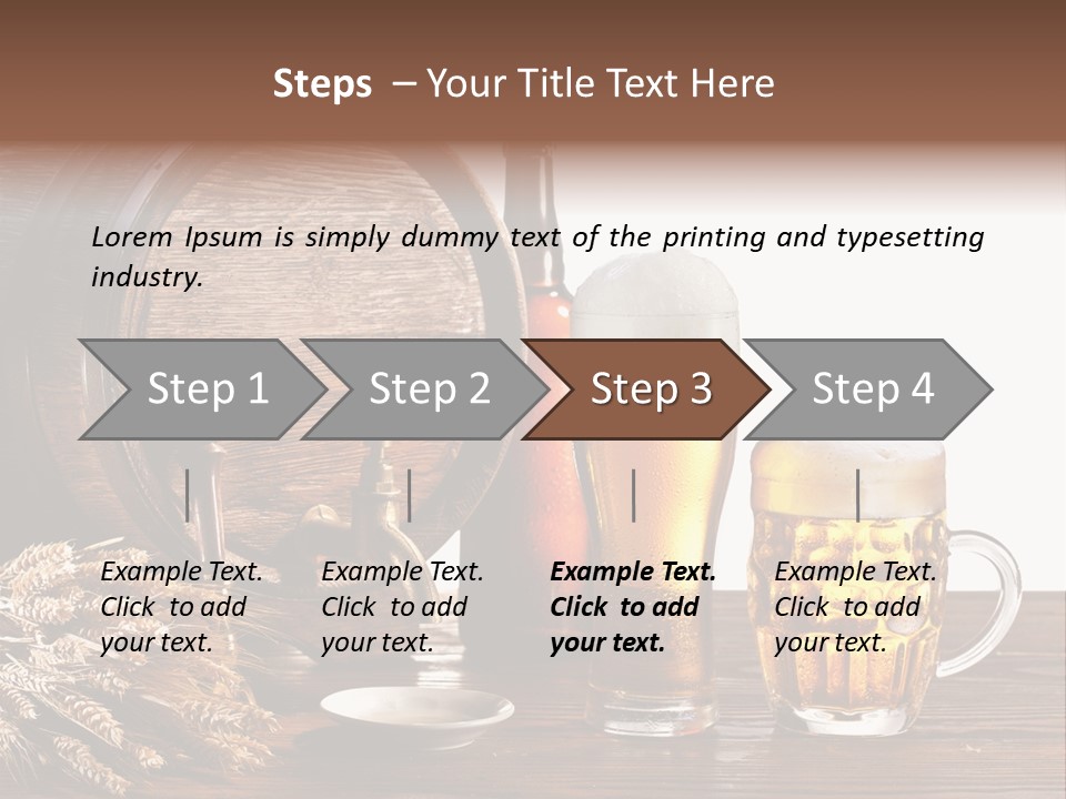 Tap Still Life Glass PowerPoint Template
