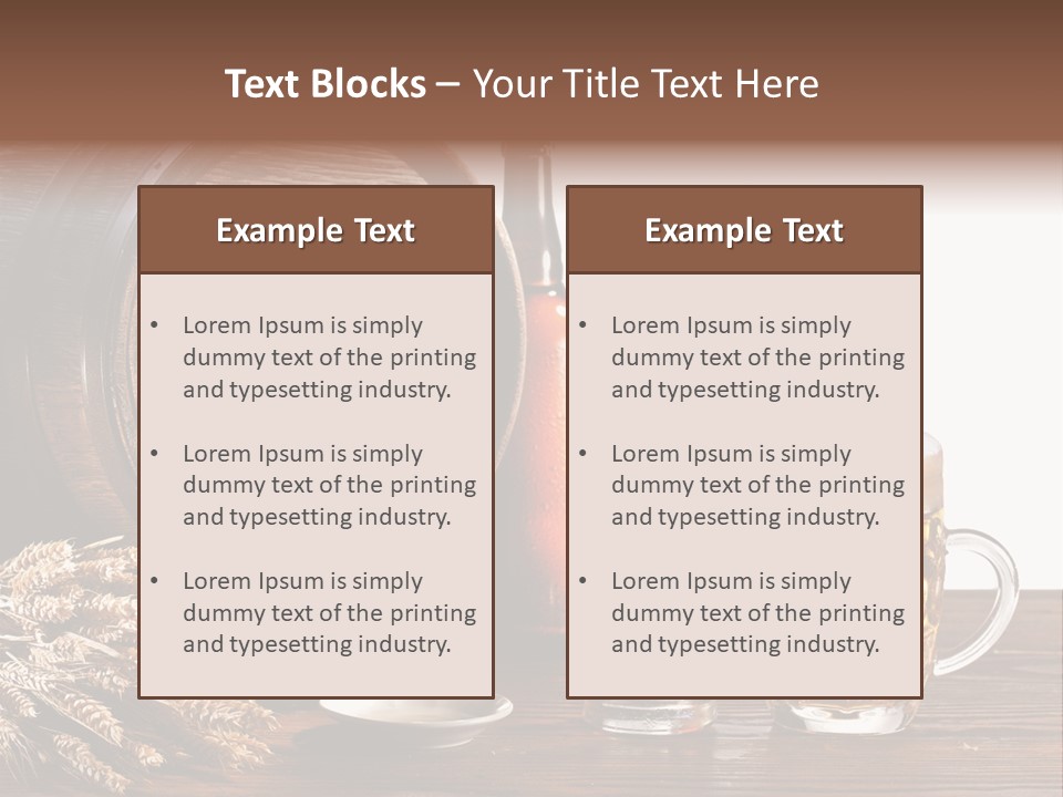 Tap Still Life Glass PowerPoint Template