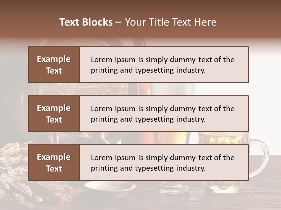 Tap Still Life Glass PowerPoint Template