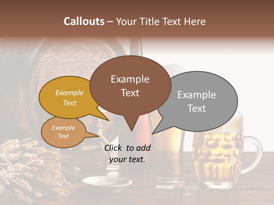 Tap Still Life Glass PowerPoint Template