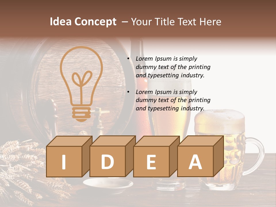 Tap Still Life Glass PowerPoint Template