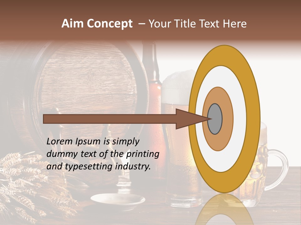 Tap Still Life Glass PowerPoint Template