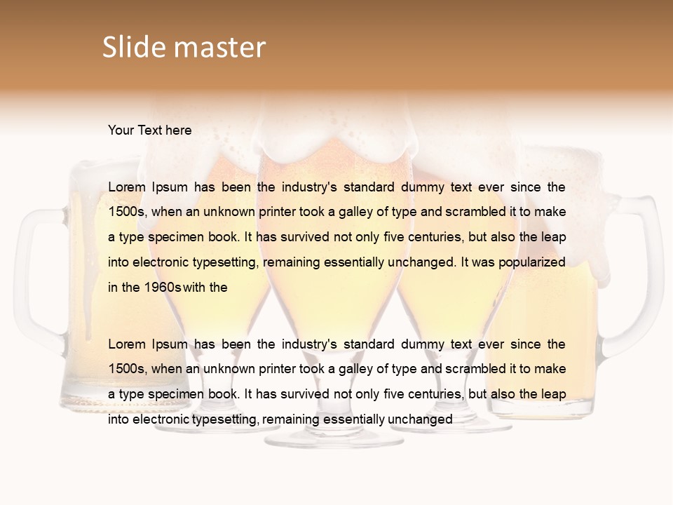 Life Bubbles Drink PowerPoint Template