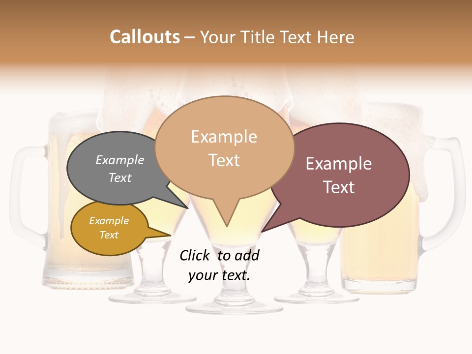 Life Bubbles Drink PowerPoint Template