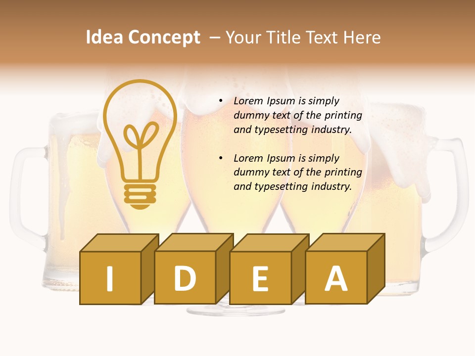 Life Bubbles Drink PowerPoint Template