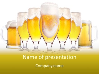 Beaker Brewery Alcohol PowerPoint Template