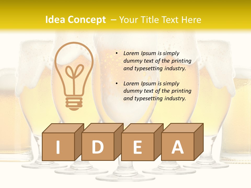 Beaker Brewery Alcohol PowerPoint Template