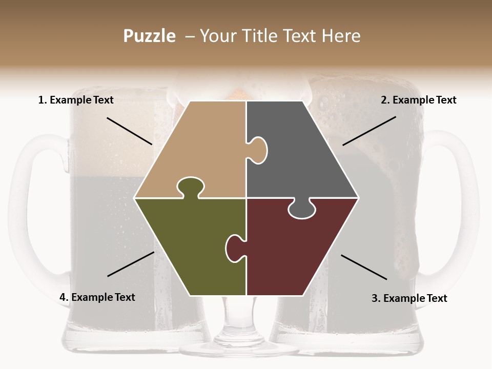 Light Alcohol Objects PowerPoint Template