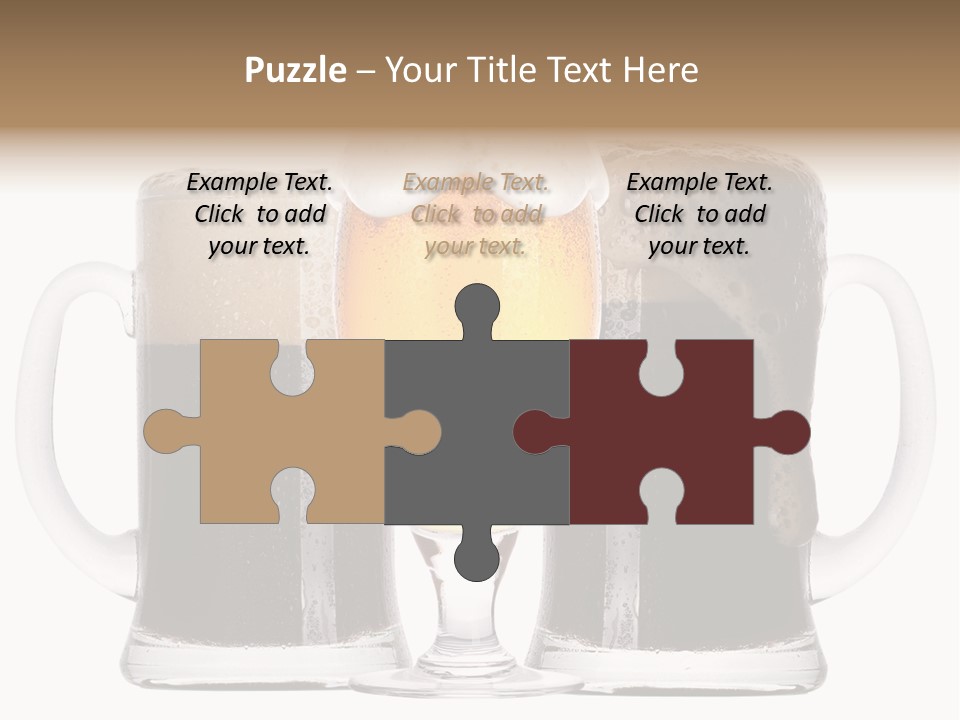 Light Alcohol Objects PowerPoint Template