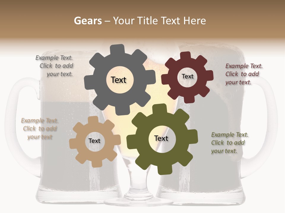 Light Alcohol Objects PowerPoint Template