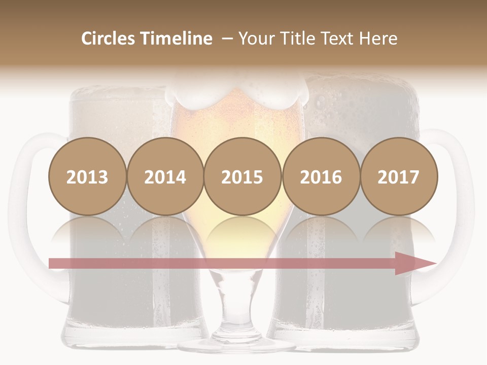 Light Alcohol Objects PowerPoint Template