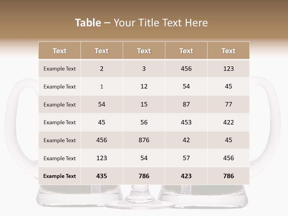 Light Alcohol Objects PowerPoint Template
