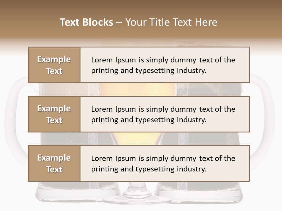 Light Alcohol Objects PowerPoint Template