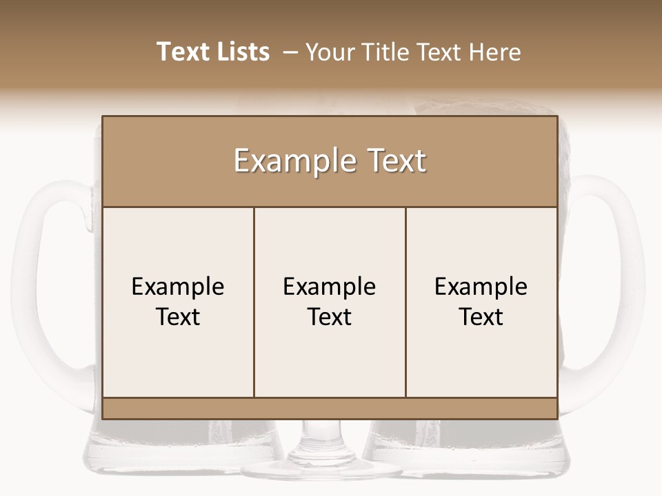 Light Alcohol Objects PowerPoint Template