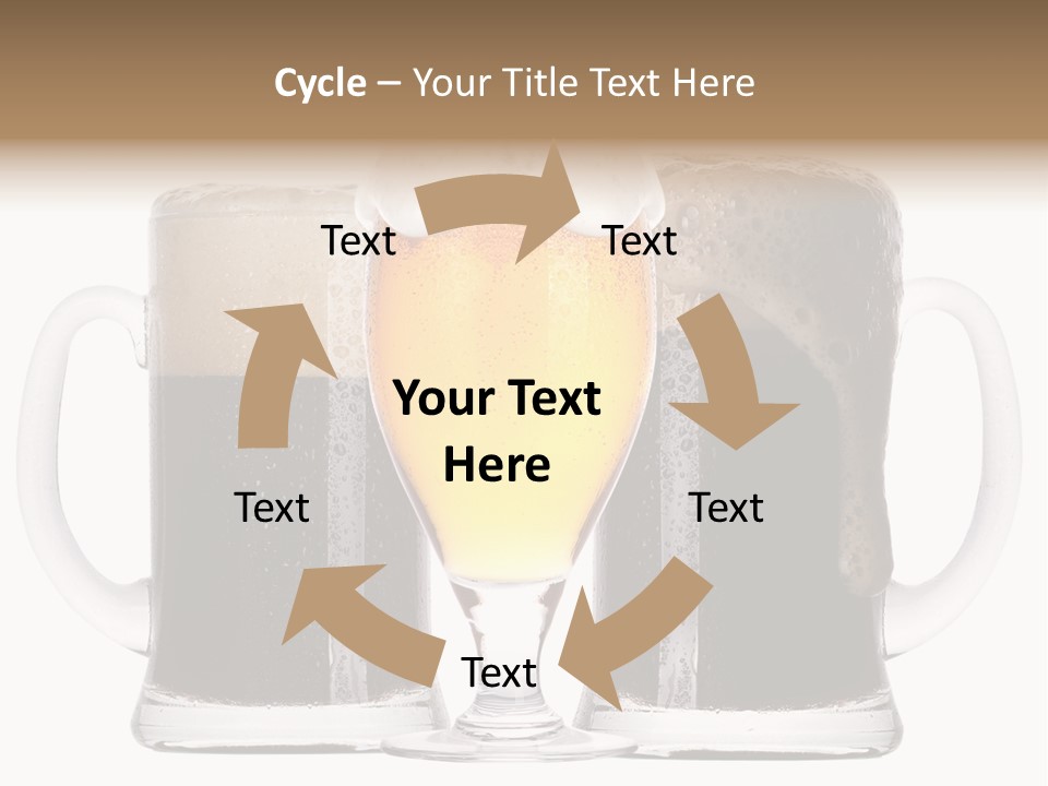 Light Alcohol Objects PowerPoint Template