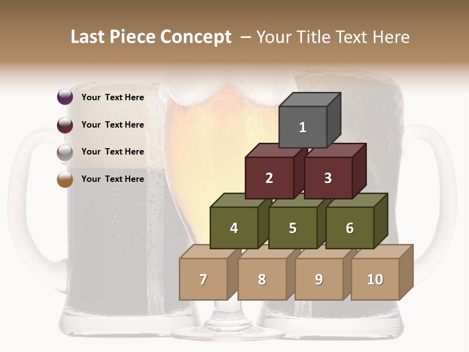 Light Alcohol Objects PowerPoint Template