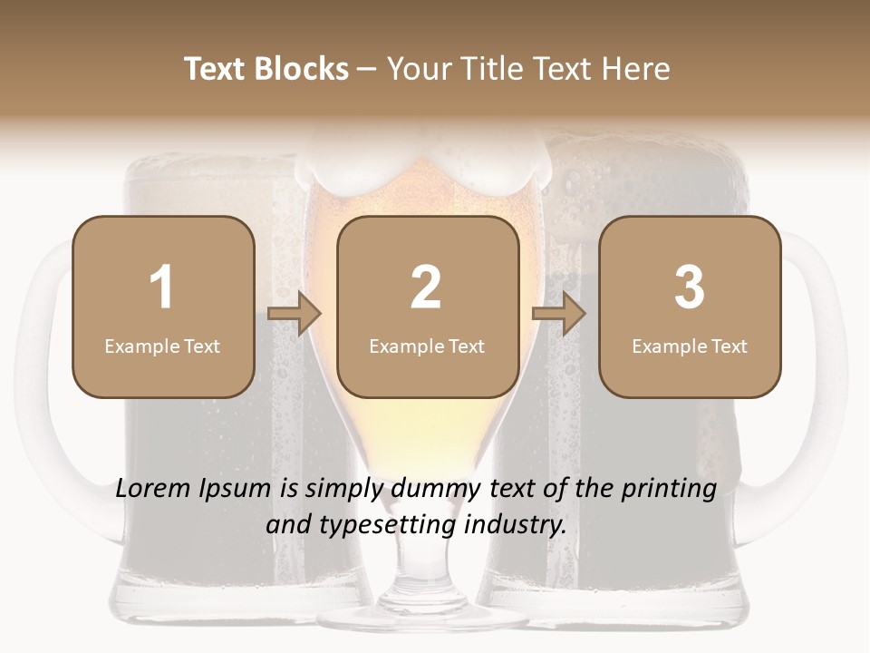 Light Alcohol Objects PowerPoint Template