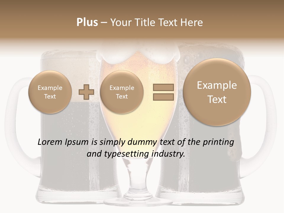 Light Alcohol Objects PowerPoint Template