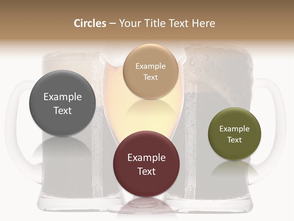 Light Alcohol Objects PowerPoint Template