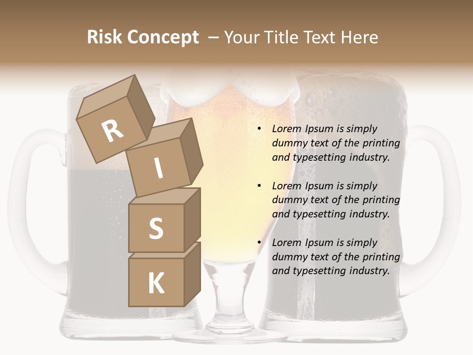 Light Alcohol Objects PowerPoint Template