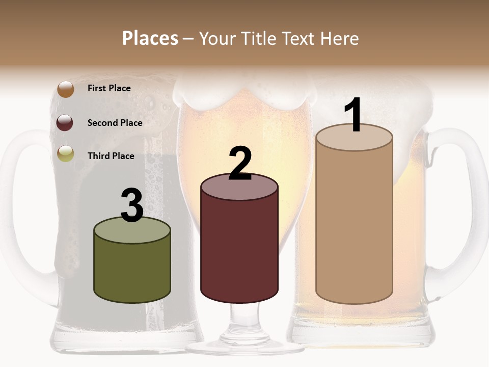 Draught Dark Mug PowerPoint Template